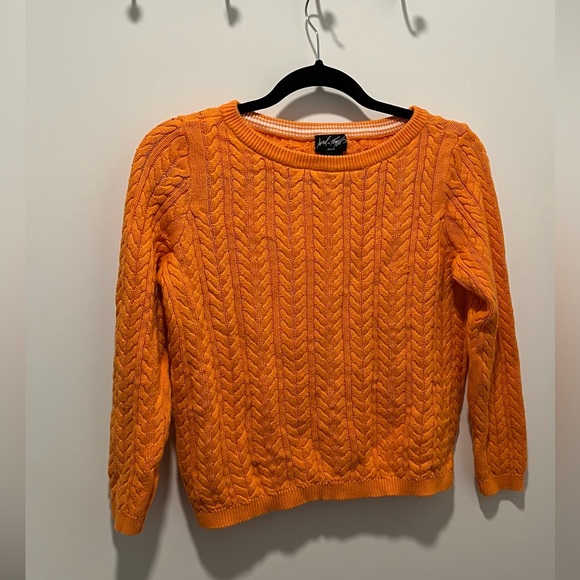 Orange Knit Sweater - Picture 1 of 3